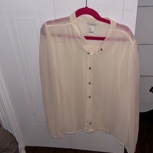 Cream button down